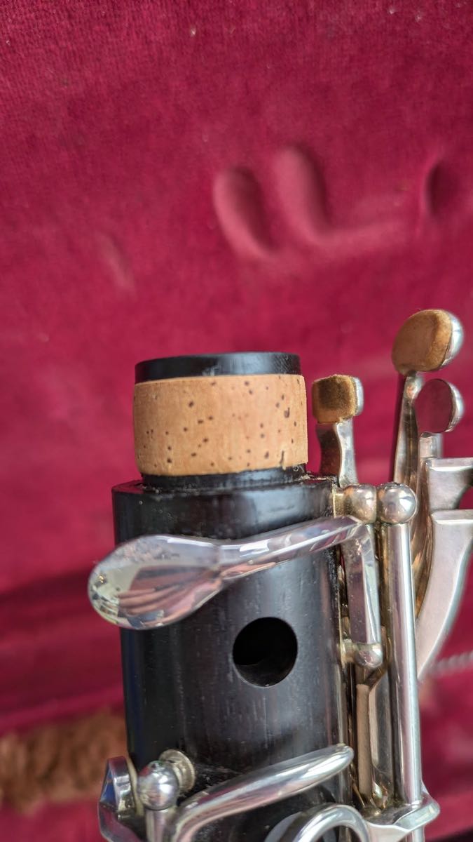 Clarinet tenon cork after replacement
